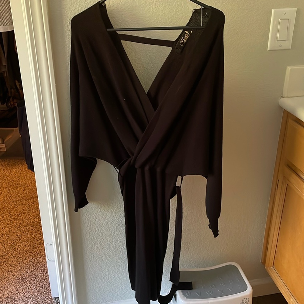 Black sweater dress